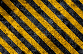 Boundary Warning Striped Colours